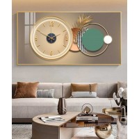 New Clock Green Wall Painting Crystal Size 60*120cm